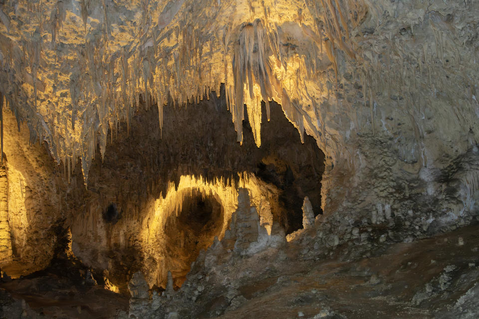 Pictured here is one of many caves in the wall of the Big Room, a giant underground chamber in New Mexico’s Carlsbad Caverns National Park.