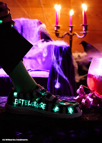 HEYDUDE x Warner Bros. Beetlejuice shoe.