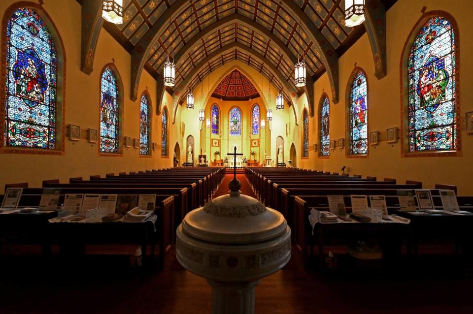 Inside St. Patrick Cathedral in Charlotte