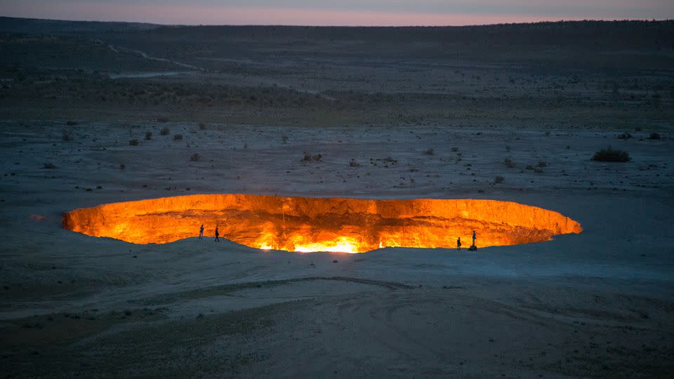 The "Gates of Hell" is a four-hour drive north of the Turkmenistan capital, Ashgabat. - Iwanami_Photos/iStockphoto/Getty Images