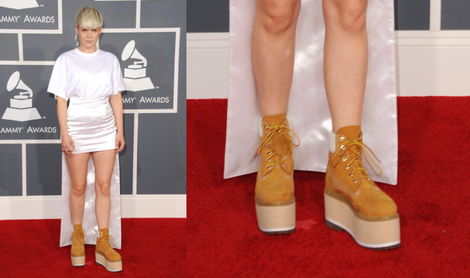 Robyn, Grammys 2012, timberland boots, 