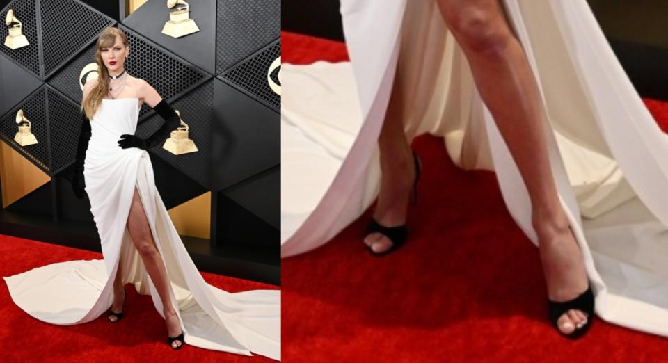 Taylor Swift at the 2024 Grammys.