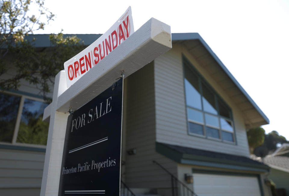 SAN RAFAEL, CALIFORNIA - AUGUST 07: A sign is posted in front of a home for sale on August 07, 2024 in San Rafael, California. According to a report by Zillow, 30-year fixed mortgage rates have dropped 31 basis points to 6.06% while the 30-year fixed refinance rate has dropped 1.15% to 5.98%. (Photo by Justin Sullivan/Getty Images)