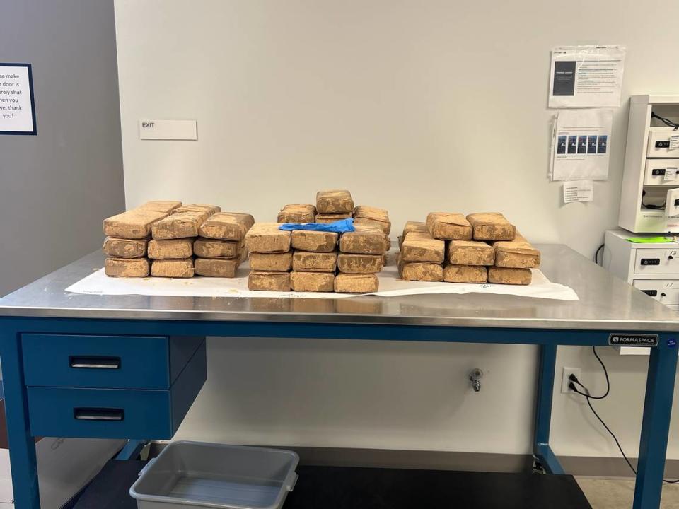 With the help of K-9 Rae, the California Highway Patrol seized 100 pounds of crystal meth worth around $120,000 during a traffic stop in Monterey County early Friday morning, Aug. 30, 2024.