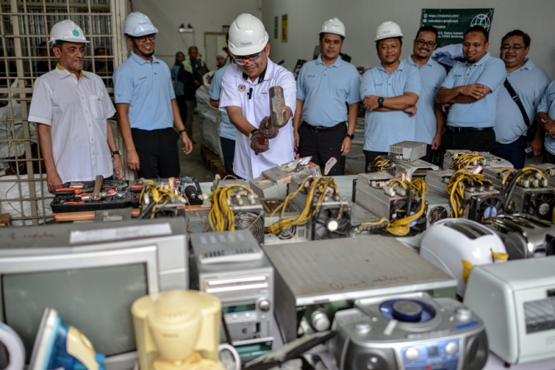 Illegal Bitcoin Mining Rigs Seized by Malaysian Authorities.