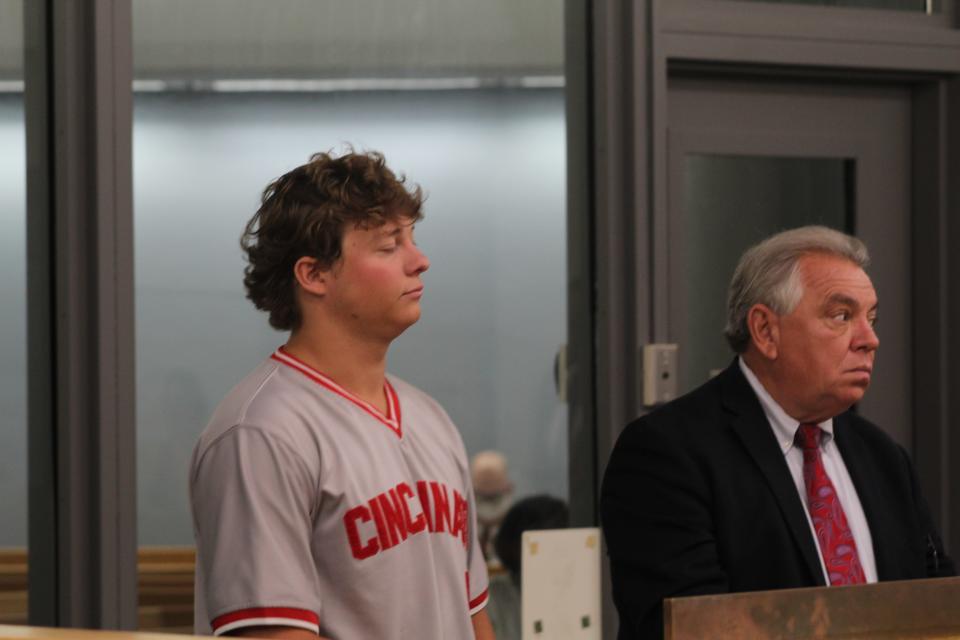 William Hendon, 19, appears in Hamilton County Municipal Court for an arraignment on Wednesday, June 12, 2024. Hendon is accused of running onto the field during a Cincinnati Reds game at Great American Ball Park. Letter writer Dennis Luken of Batavia said a recent decision by the court to dismiss charges against him sets a bad precedent.