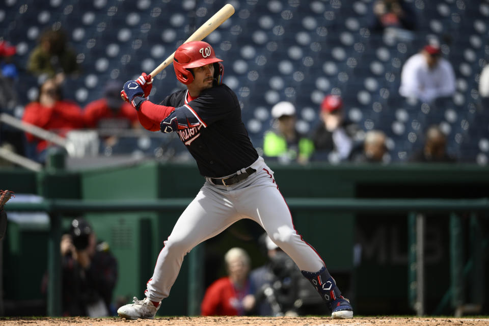 Washington Nationals outfielder Dylan Crews could be a fantasy contributor down the stretch thanks to his raw ability. (AP Photo/Nick Wass, File)