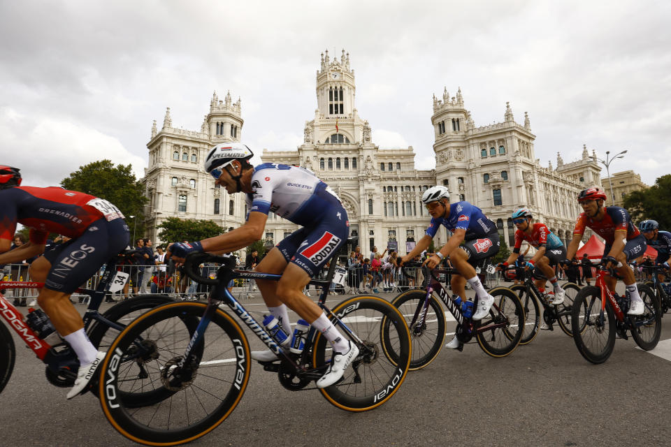 Cycling - Vuelta a Espana - Stage 21 - Hipodromo de la Zarzuela to Madrid - Spain - September 17, 2023 Soudal – QuickStep's Pieter Serry during Stage 21 REUTERS/Susana Vera