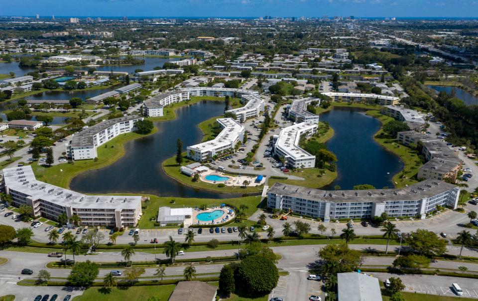 Century Village is home to thousands of residents who are aged 55 and older viewed on March, 13, 2020 in suburban West Palm Beach, Florida.