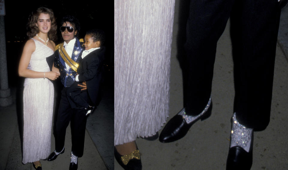 Michael Jackson, Grammys 1984, shoes, 