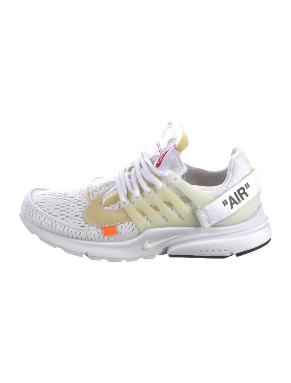 Nike, Off-White, collaboration, sneaker, street wear, rubber, mesh, neon