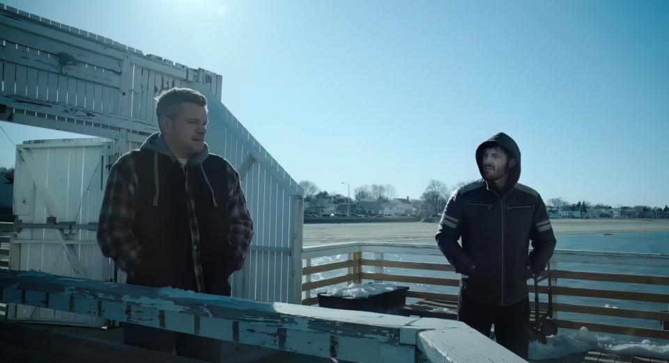 Matt Damon and Casey Affleck in The Instigators.