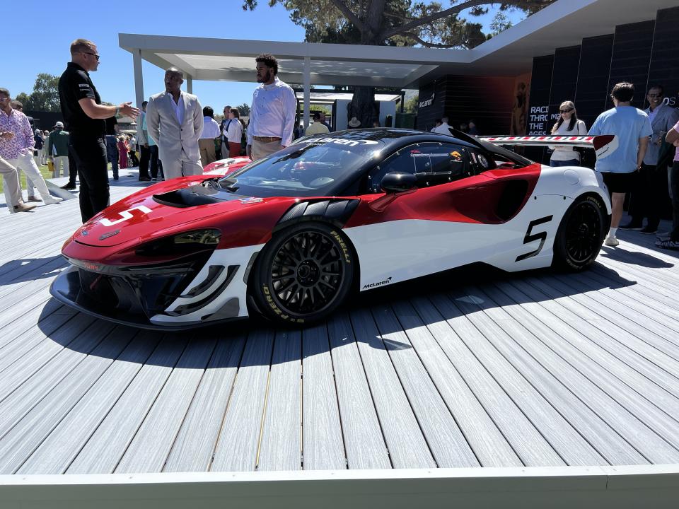 McLaren debuted the new Artura Trophy EVO race car at the Quail event in Carmel (credit: Pras Subramanian)