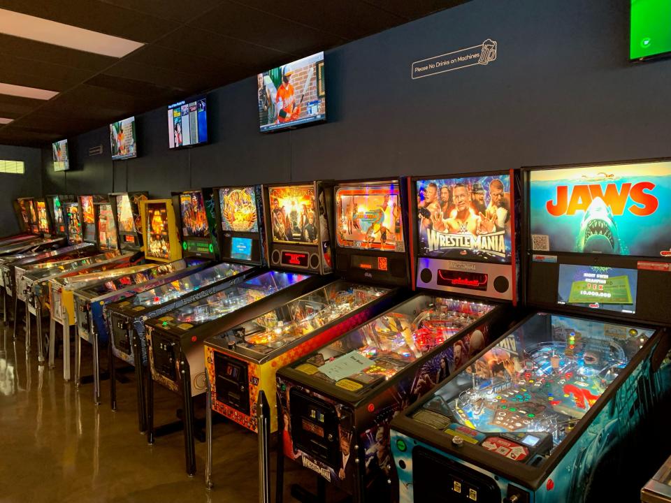 Plenty of options for pinball machines are available at Pins & Pints Pinball Club.