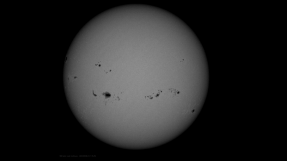  A record number of sunspots on the sun as seen on Aug. 8, 2024 by a NASA spacecraft. 