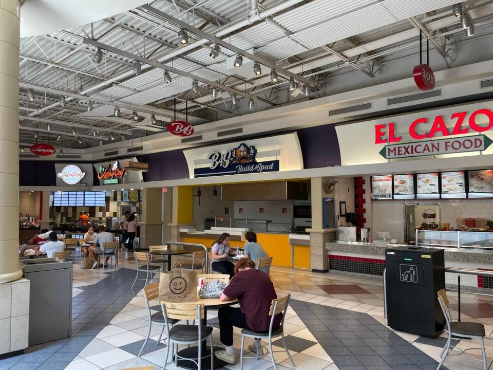 The former Build A Spud space is one of four that are empty at the Boise Towne Square food court.