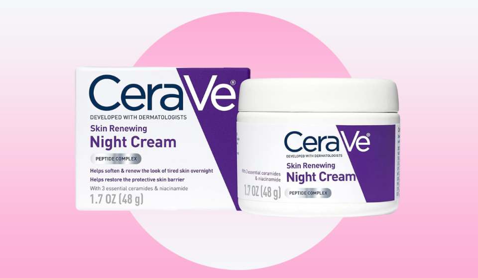 CeraVe night cream jar and box