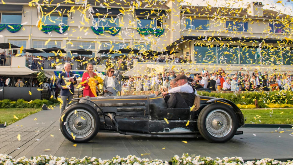 A 1934 Bugatti Type 59 Sports race car wins Best of Show at 2024's Pebble Beach Concours (credit: Pebble Beach Concours)