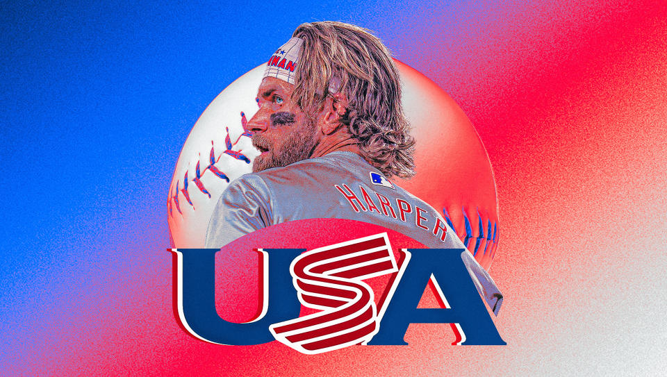 Will Bryce Harper lead Team USA at the 2028 Olympics in Los Angeles? (Grant Thomas/Yahoo Sports)