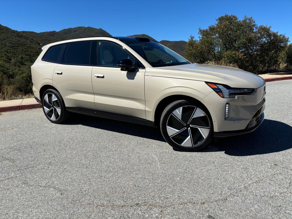 The 2025 Volvo EX90 EV is rated at up to 310 miles on a charge