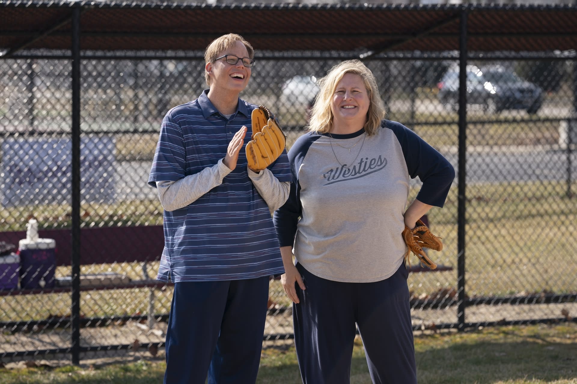 Jeff Hiller and Bridget Everett star in the series Somebody, Somewhere.