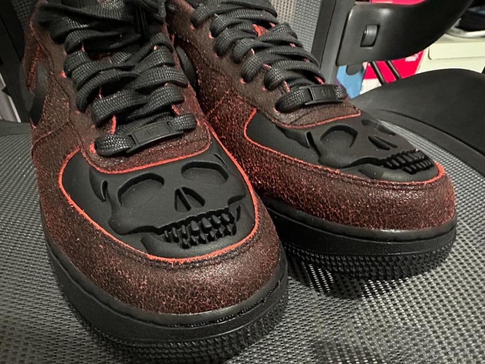 Nike Air Force 1 Low ‘Halloween’ 2024 (Toe). Credit: @jw0574