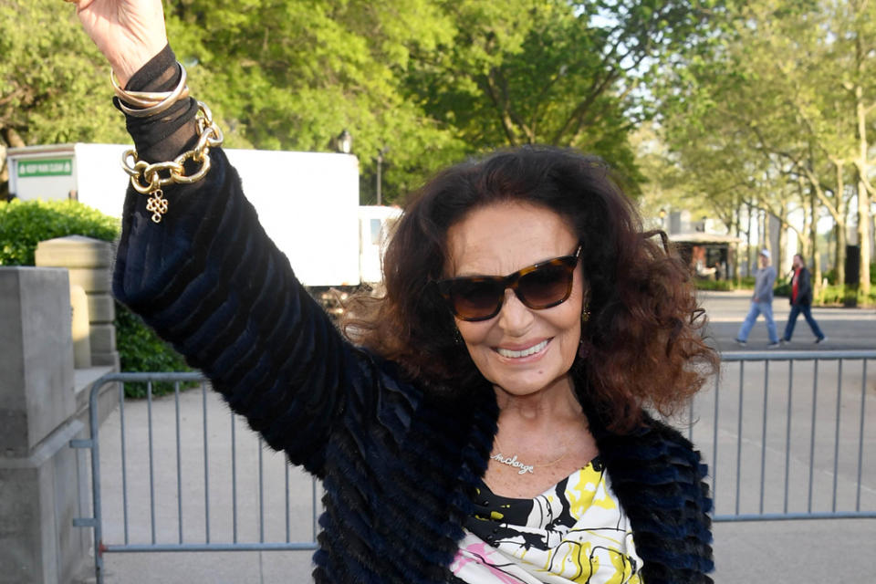 Statue of Liberty Museum opening ceremony, diane von furstenberg