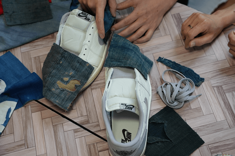 Sashiko Gals, Japanese Tradition, DIY Sneaker Design, New Balance, Japan