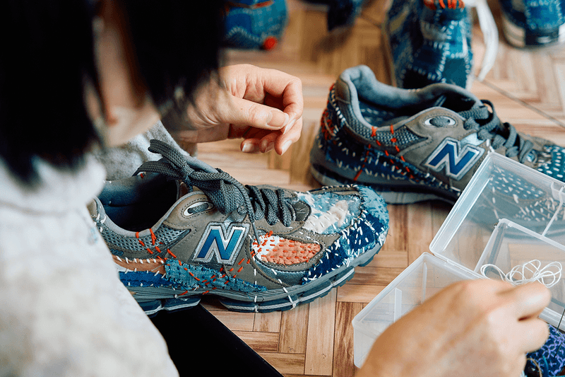 Sashiko Gals, Japanese Tradition, DIY Sneaker Design, New Balance, Japan