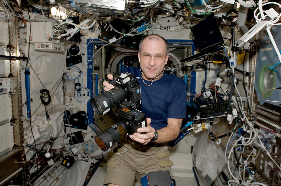 Don Pettit is making his fourth trip into space for a six-month stay aboard the International Space Station. During earlier visits, he captured spectacular views of Earth using a variety of high-end cameras. He plans to do more of the same during his current stay.  / Credit: NASA