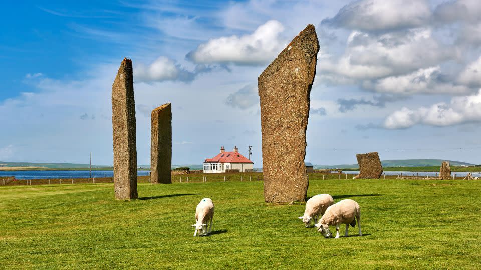 The Stones of Stenness, one of the earliest monuments in the British Isles, are on Mainland, Orkney's largest island. - Paul Williams/FunkyStock/Shutterstock