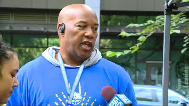 Charles Grixgby volunteered at the Day of Dignity in Portland, September 15, 2024 (KOIN)