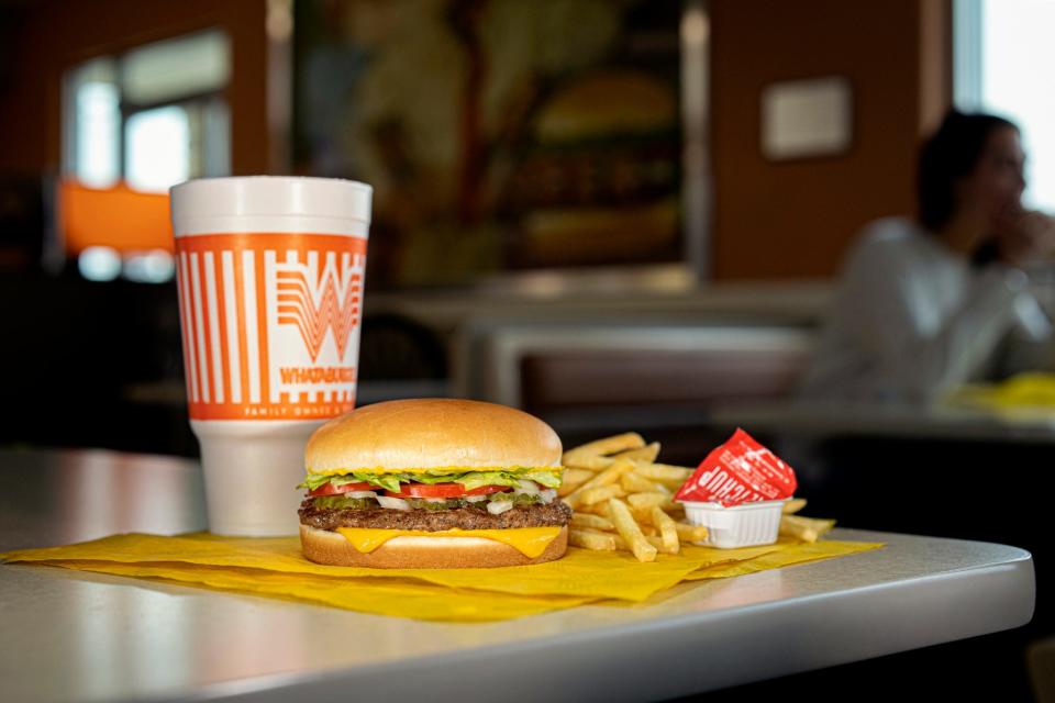 Whataburger Rewards members who order a Patty Melt, Sweet & Spicy Bacon Burger or a Whataburger with cheese on Wednesday, Sept. 18, are entered into a contest to get free burgers for a year.