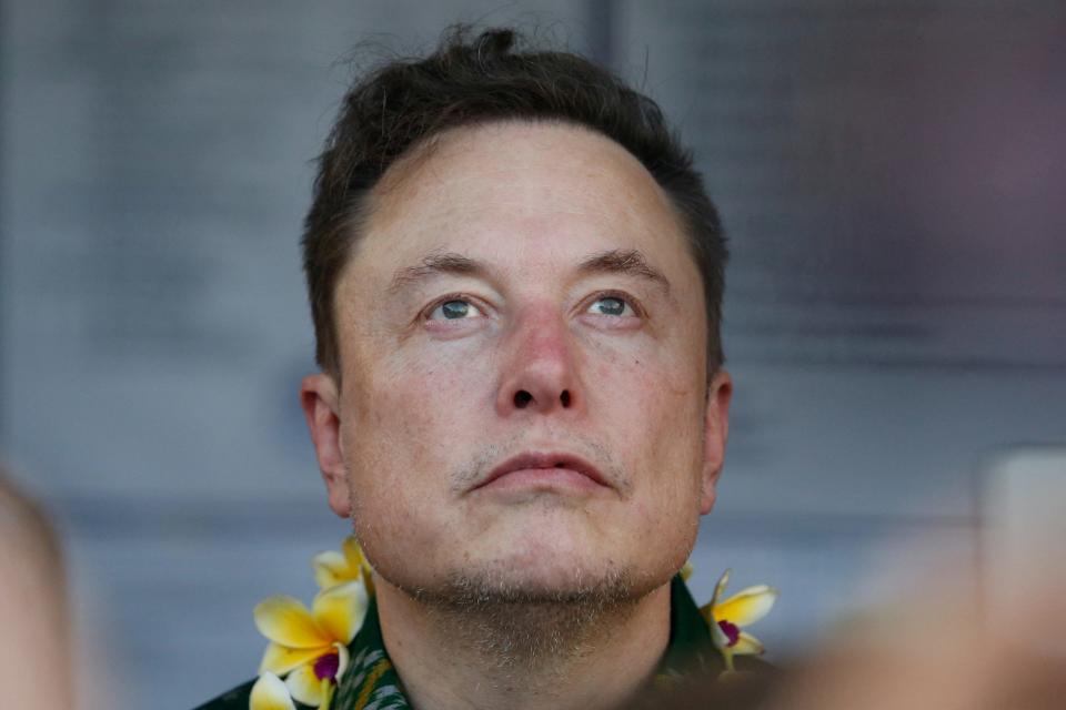 FILE PHOTO: Elon Musk, chief executive officer of SpaceX and Tesla, attends the launch of SpaceX's Starlink internet service in Indonesia at a sub district community health center in Denpasar, Bali, May 19, 2024. REUTERS/Johannes P. Christo/File Photo