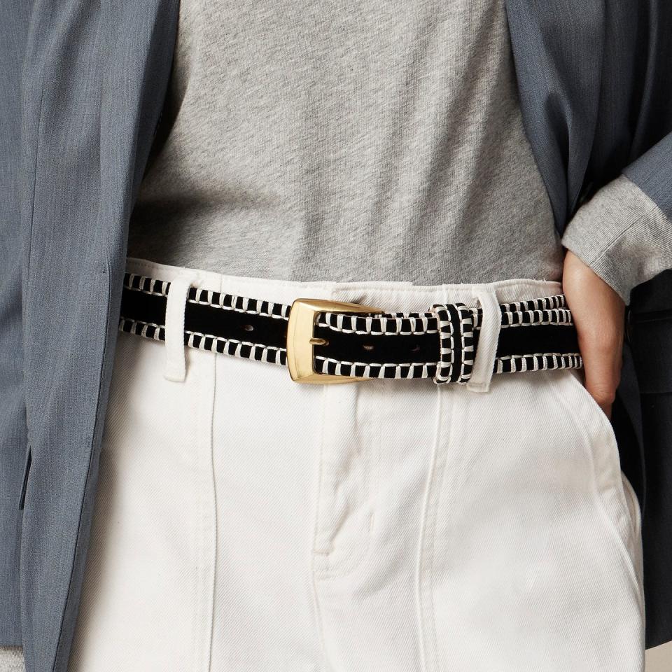 j crew western belt