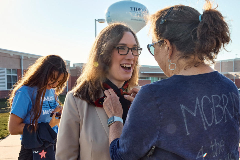 Mc Bride smiling (Jana Williams for NBC News)