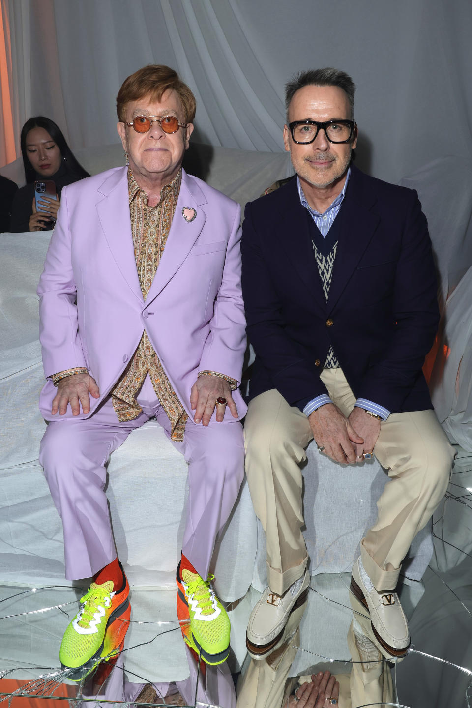 Valentino, Paris Fashion Week, front row, celebrity style, heels, platform, loafers