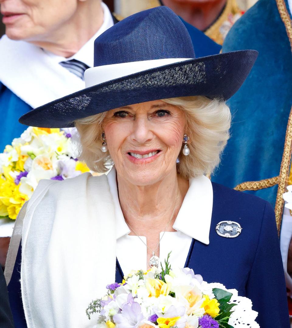 king charles iii and the queen consort attend the royal maundy service