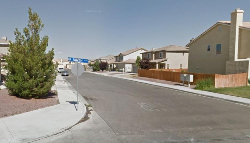 The 15600 block of Kadota Place in Victorville, pictured in a Google Street View image.