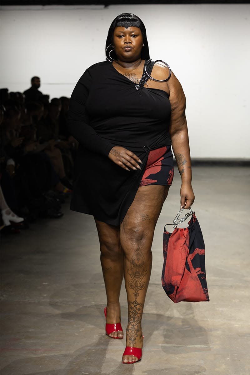 Karoline Vitto, SS25, London Fashion Week, Runway, Collections, Plus Size, Raisa Flowers, Angellika Morton, Tsunaina