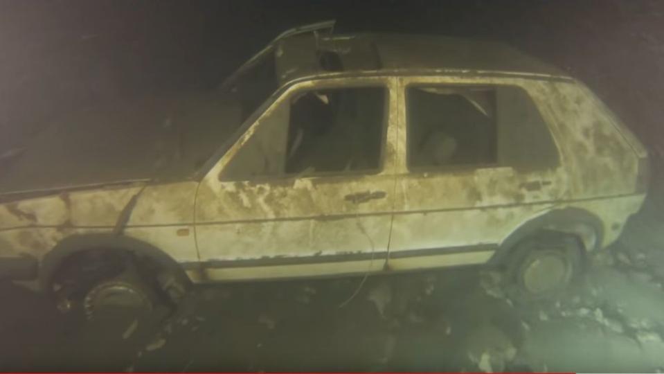 Mysterious Car Graveyard In Italian Lake