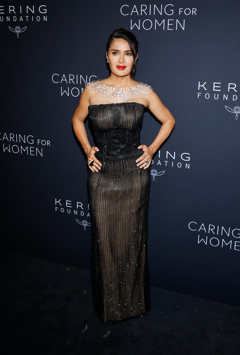 Salma Hayek at Kering’s 3rd Annual Caring For Women Dinner held at The Pool on September 9, 2024 in New York City.