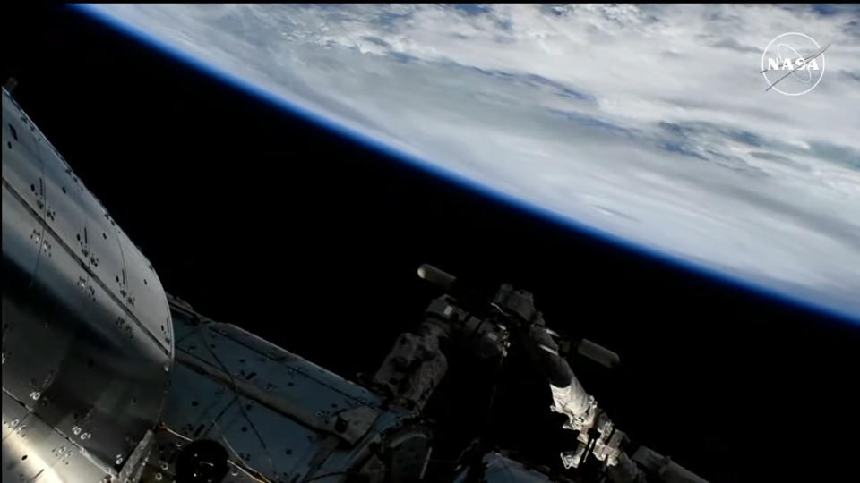  Hurricane Helene seen from above by cameras on the International Space Station on Sept. 26, 2024. 