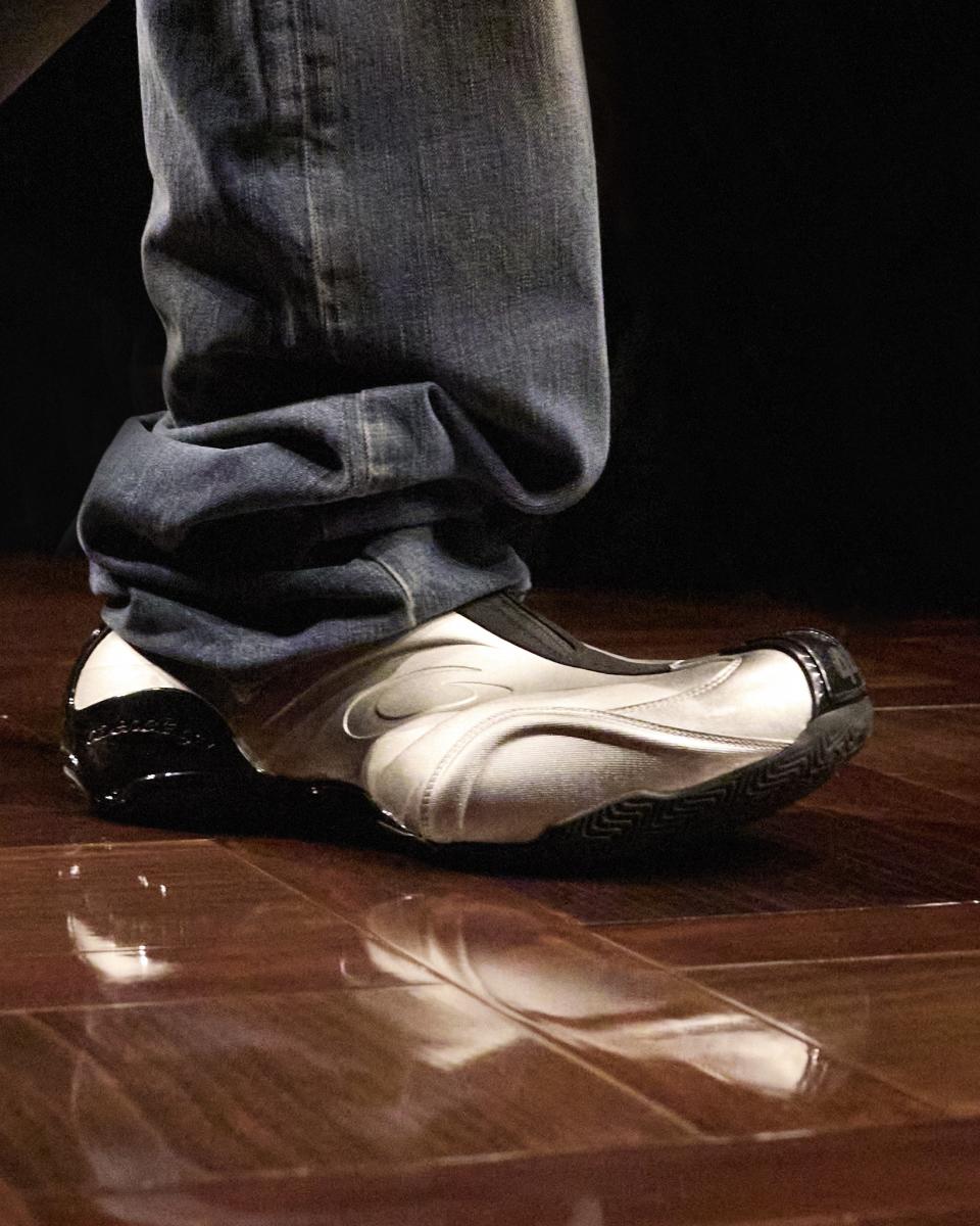 A detail shot of shoes at the Balenciaga spring 2025 show on October 1 in Paris. 