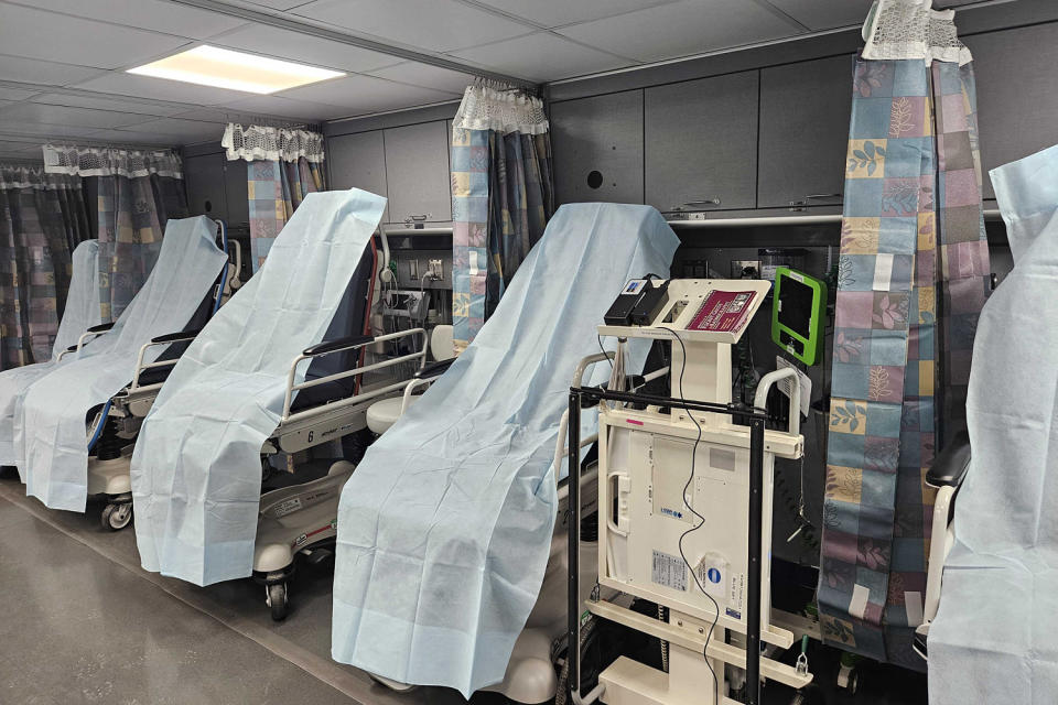 In-patient area at Atrium Health's Med-1 (Minyvonne Burke / NBC News)