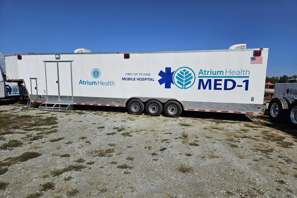 Atrium Health's Med-1field hospital. (Minyvonne Burke / NBC News)