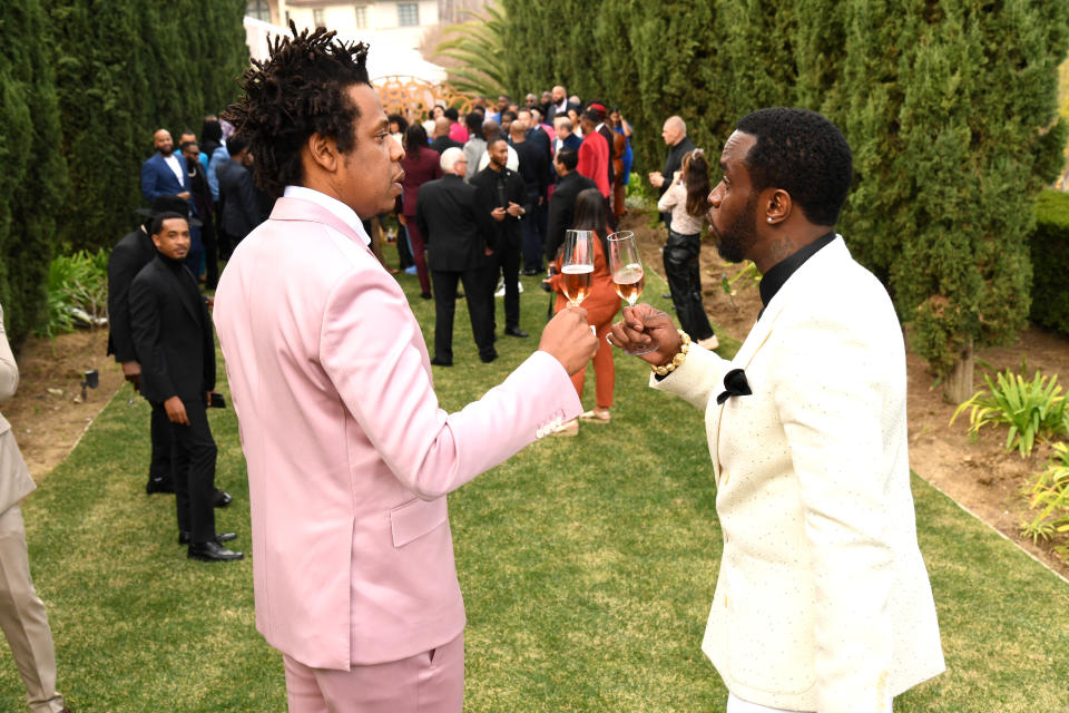 Jay-Z and Combs at the 2020 Roc Nation brunch in 2020.