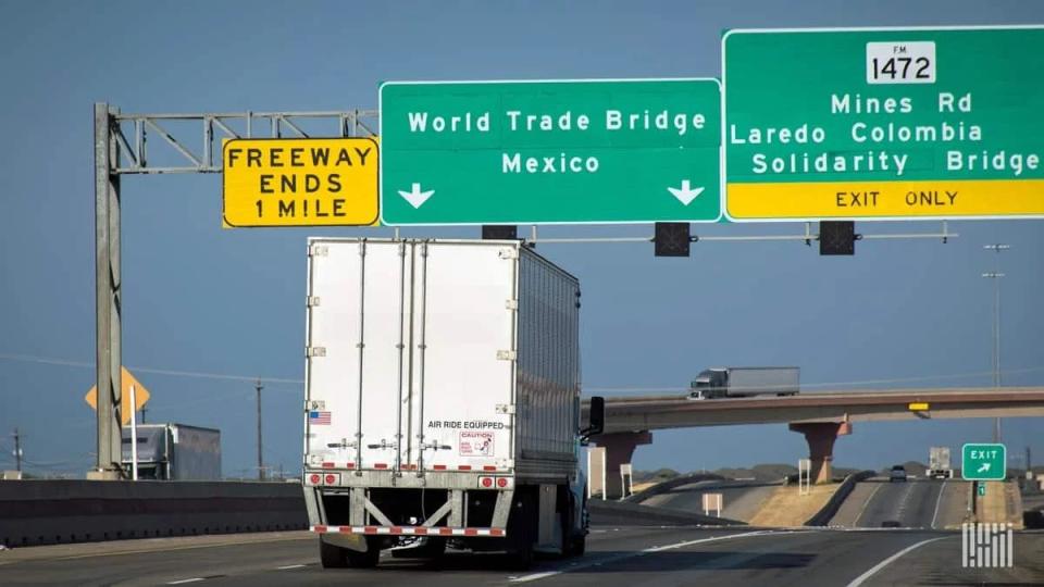 Port Laredo, Texas, regained the No. 1 ranking as the top U.S. trade gateway in August among the nation’s 450 airports, seaports and border crossings, totaling $30.7 billion in trade. (Photo: FreightWaves)