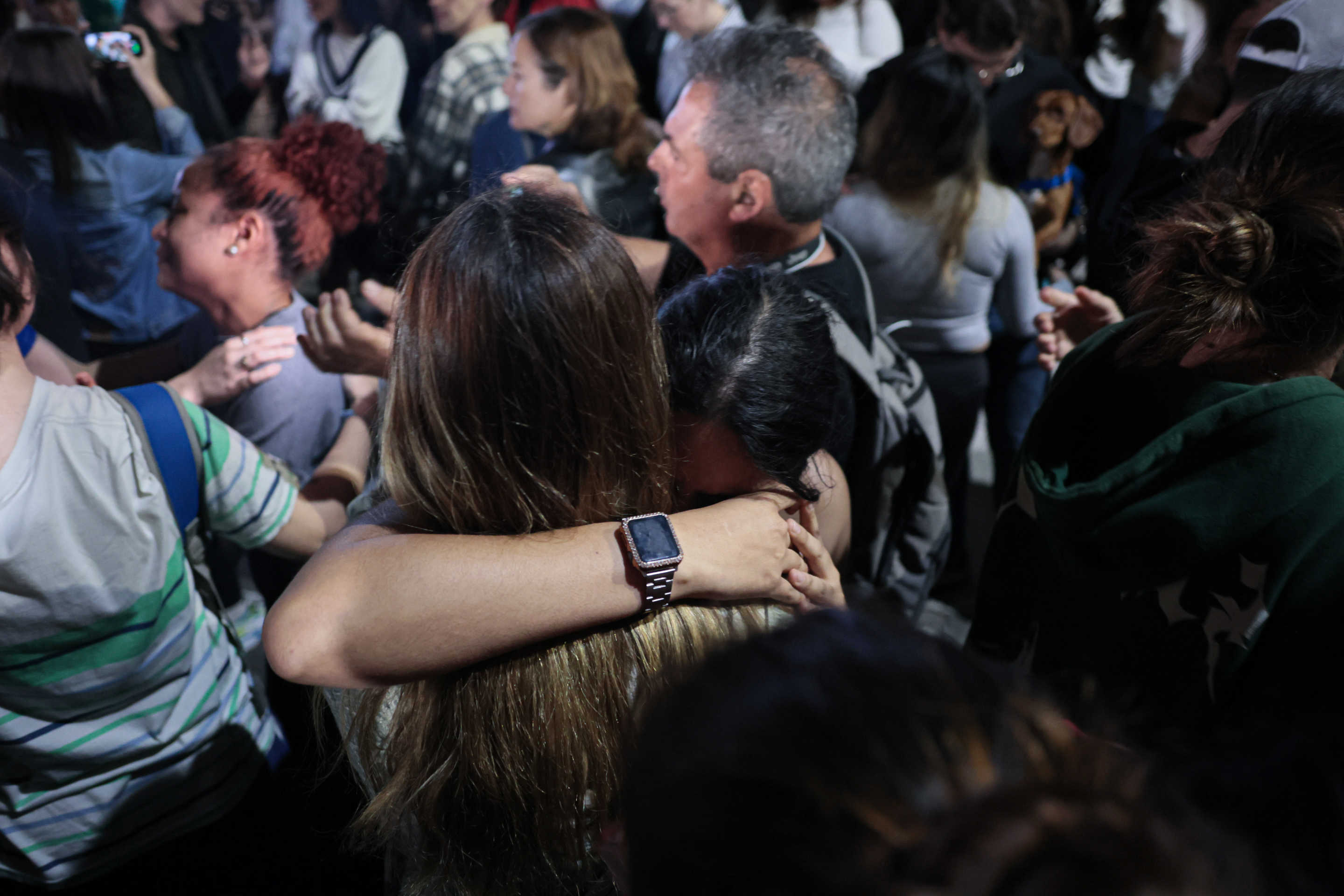 Fans of One Direction and Liam Payne gathered outside the hotel to sing the band's songs and leave a candle at an improvised altar after British musician Liam James Payne, composer, guitarist, and former member of the band, died on Wednesday, October 16, 2024 in Buenos Aires, Argentina. (Luciano Gonzalez/Anadolu via Getty Images)