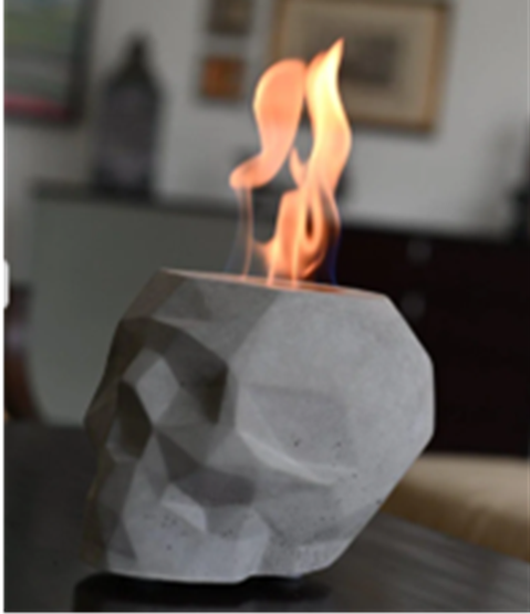 Recalled Colsen-branded fire pit, skull model. / Credit: U.S. Consumer Product Safety Commission